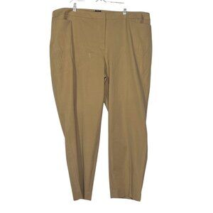 Talbots Hampshire Pants Tan Size 24W Office Dressy Business Career Wear